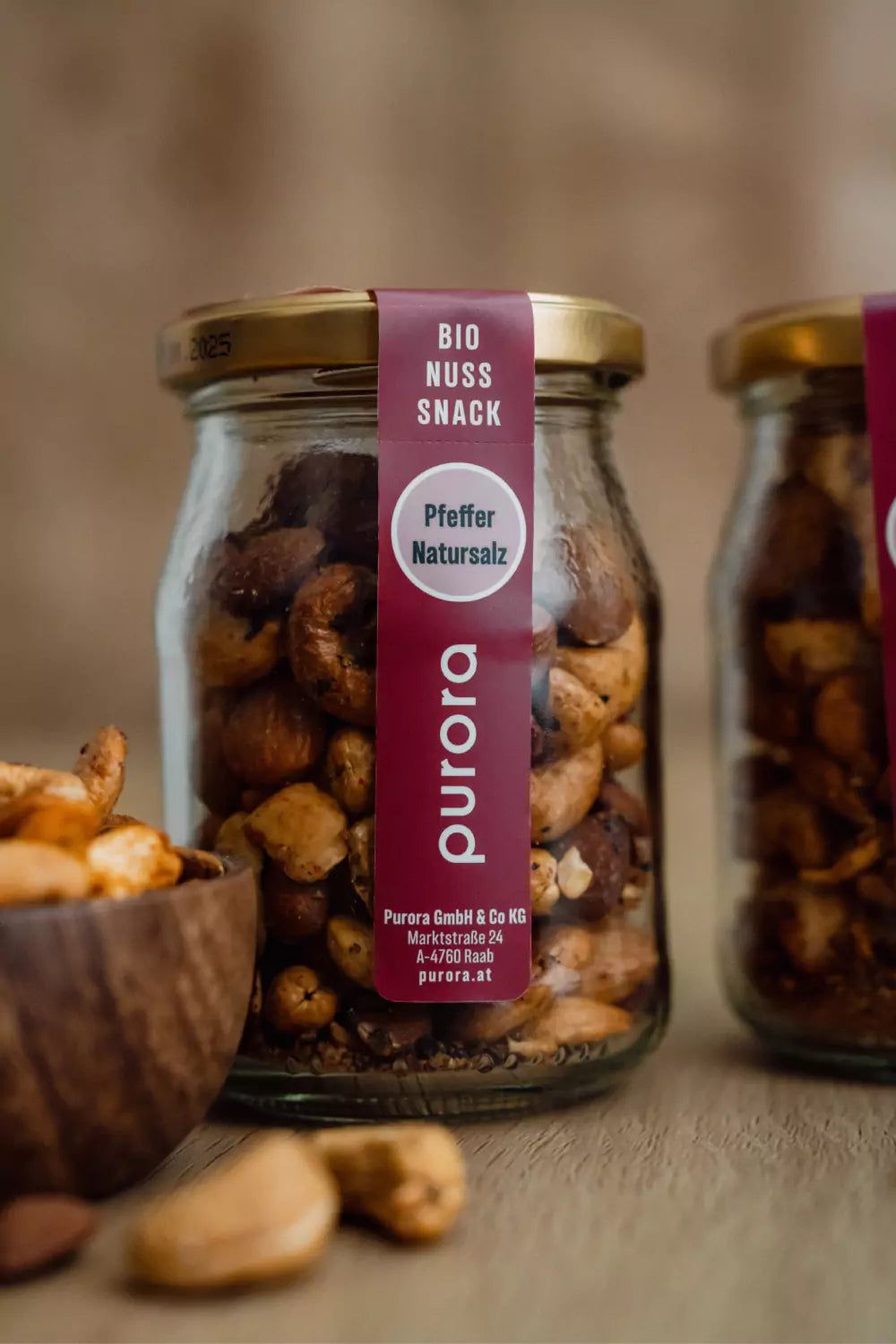 purora NUSS SNACK - Pfeffer & Natursalz