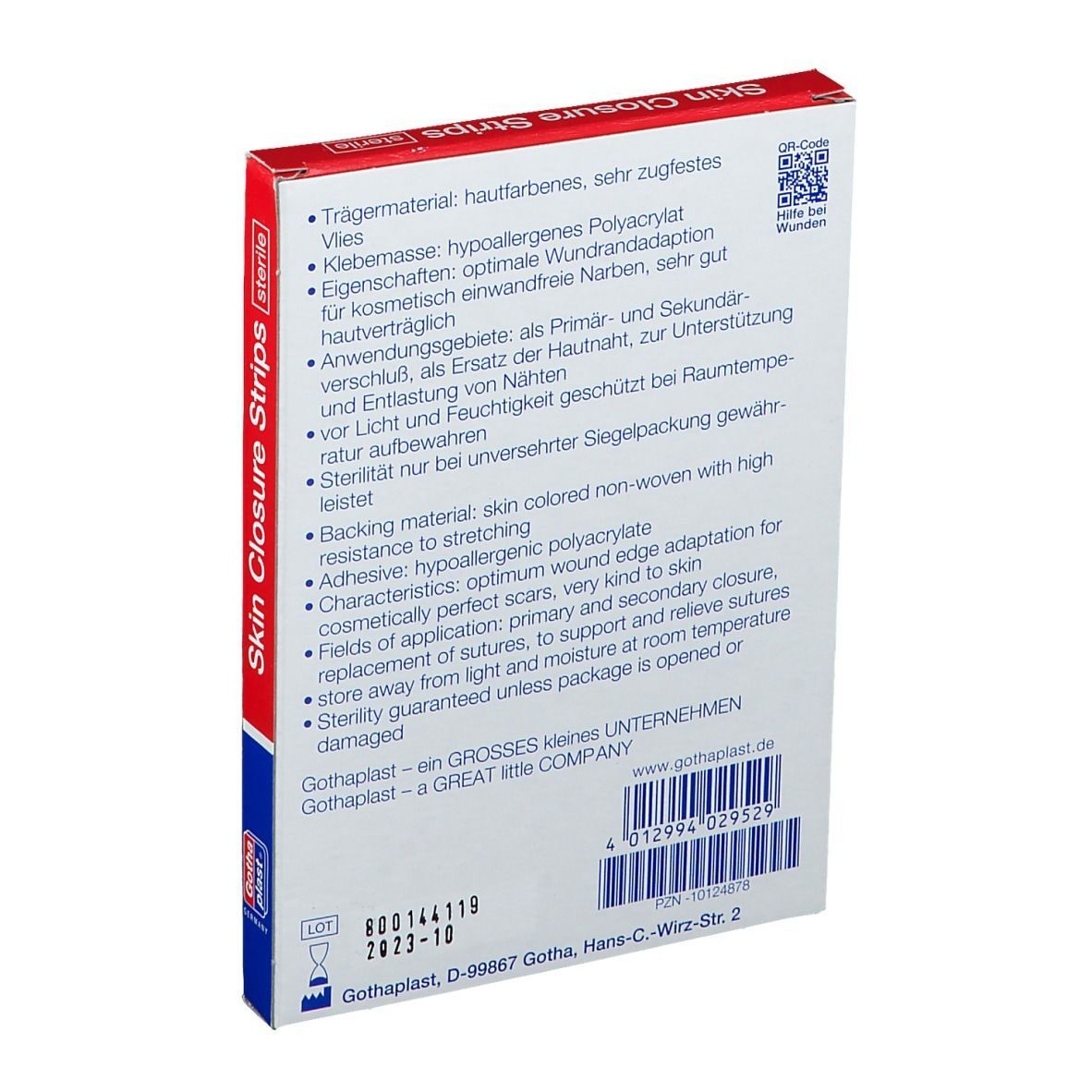 GoTa-POR® Wundnahtstreifen steril 6 cm x 7,6 cm