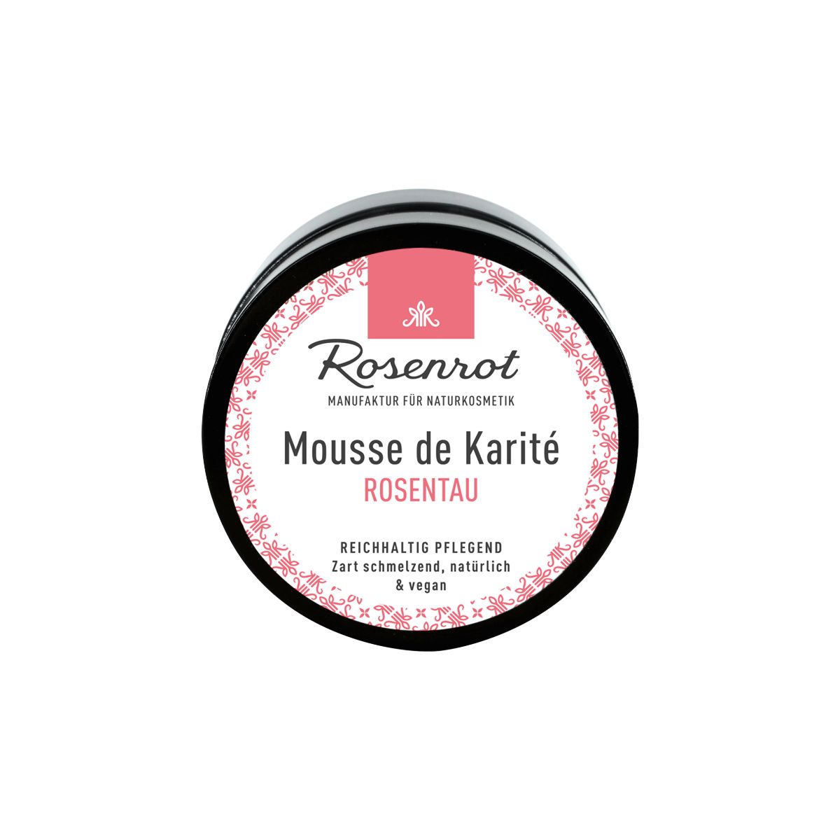 Rosenrot Naturkosmetik - Mousse de Karité – Rosentau - Pflegebalsam