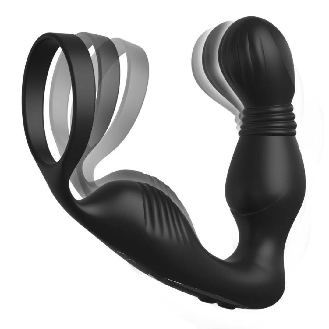 analfantasy collection - Analvibrator 'Pro P-Spot“ mit Penisring 1 St