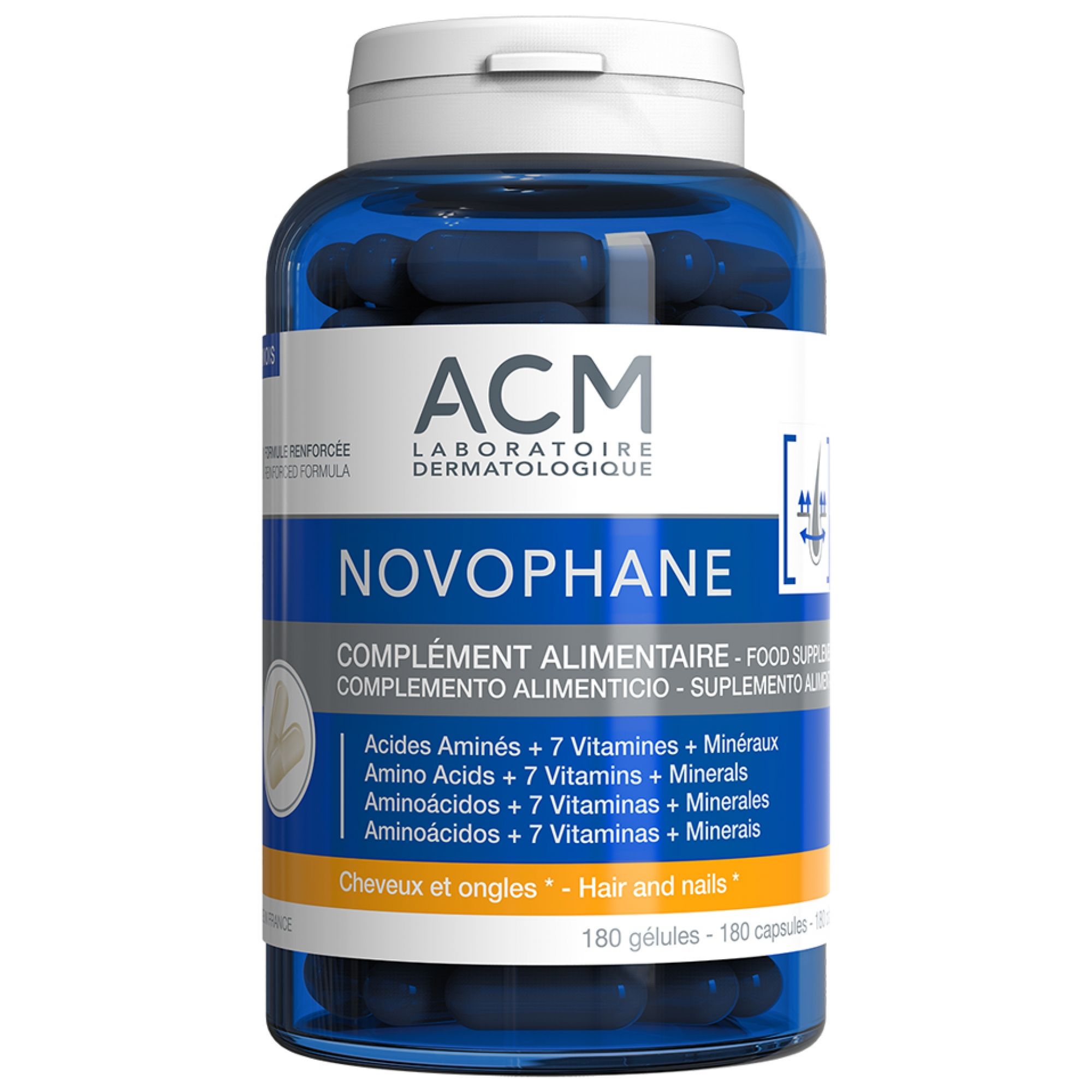Laboratoire ACM Novophane 180 Pflanzenkapseln 12,2x8,2x7,4 cm