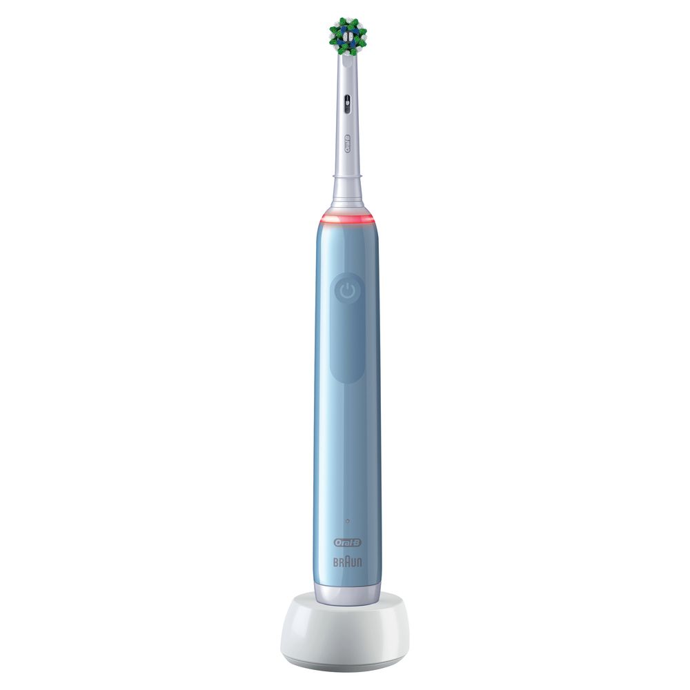 Oral-B - Elektrische Zahnbürste 'Pro 3 Cross Action' in Blau 1 St