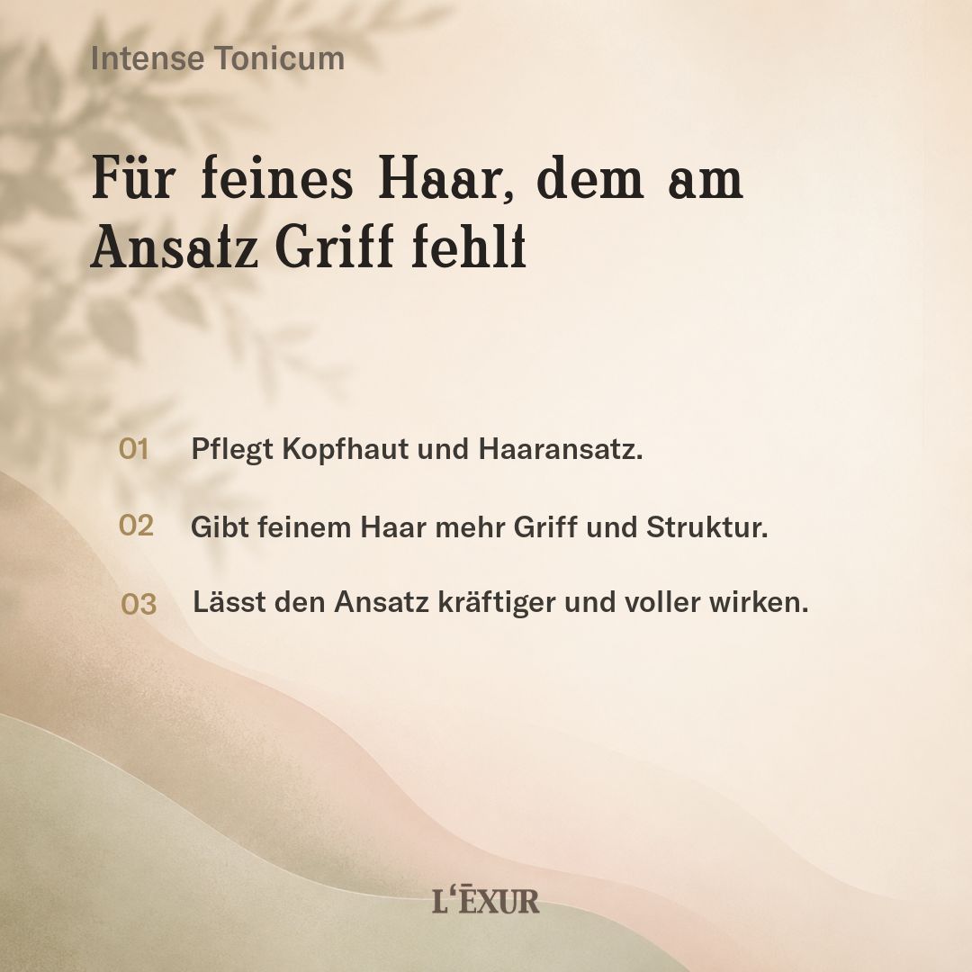 L’EXUR Intense Tonicum Haarwasser für dünnes Haar