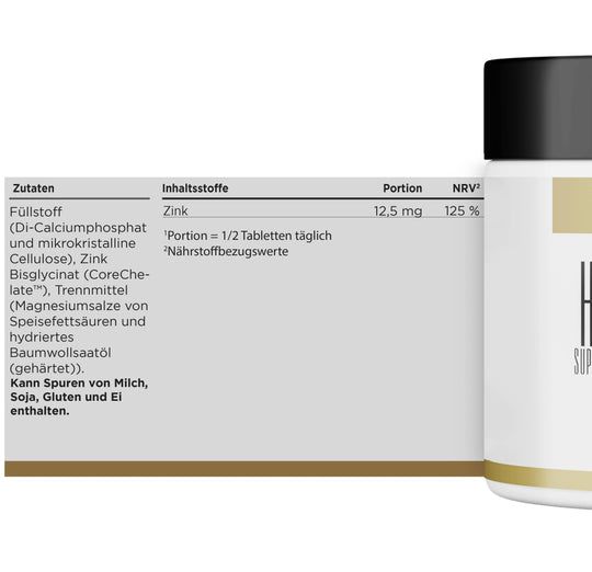 HBN Supplements - Zinc Bisglycinate