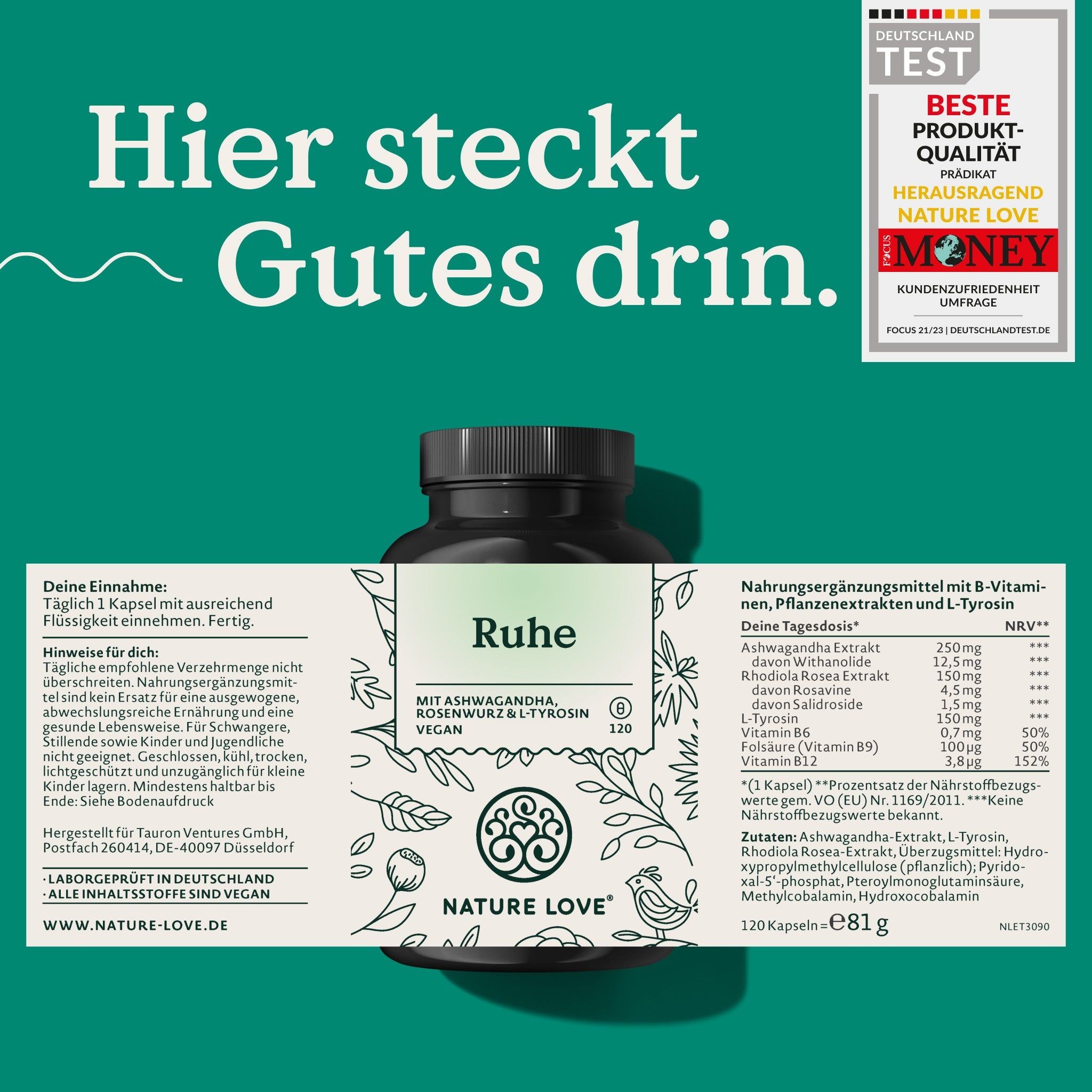 Nature Love® Ruhe 120 St Kapseln