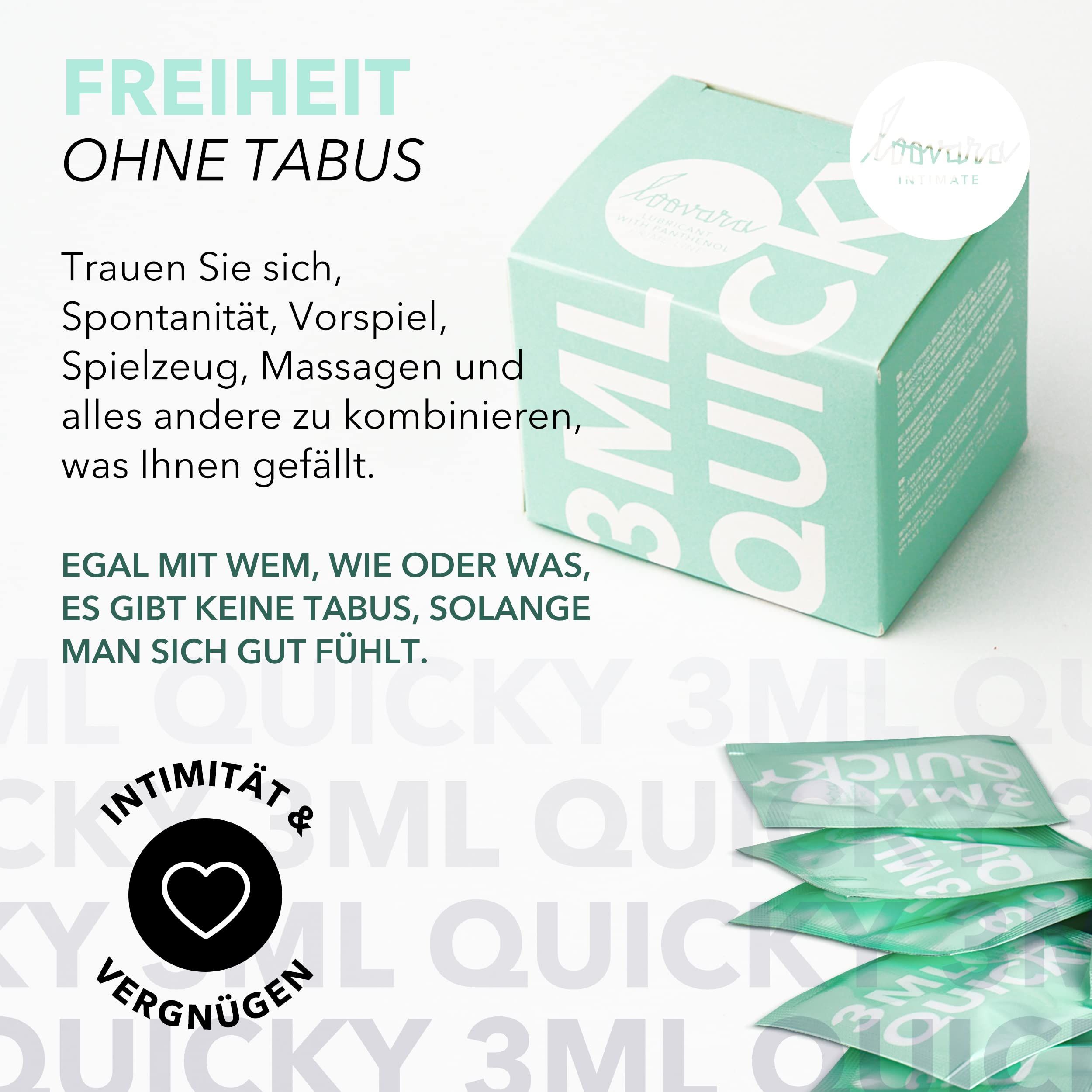 Loovara Gleitgel: 3ml Sachets, Intimität & Vergnügen.