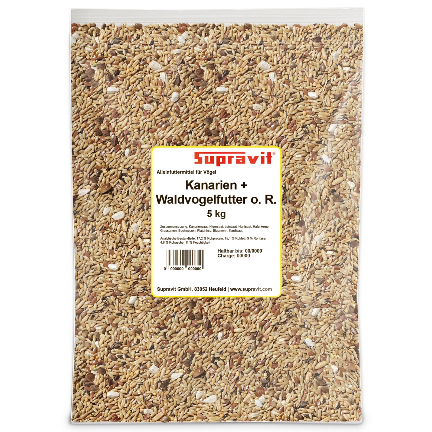 Supravit Kanarien & Waldvogelfutter ohne Rübsen 5 kg