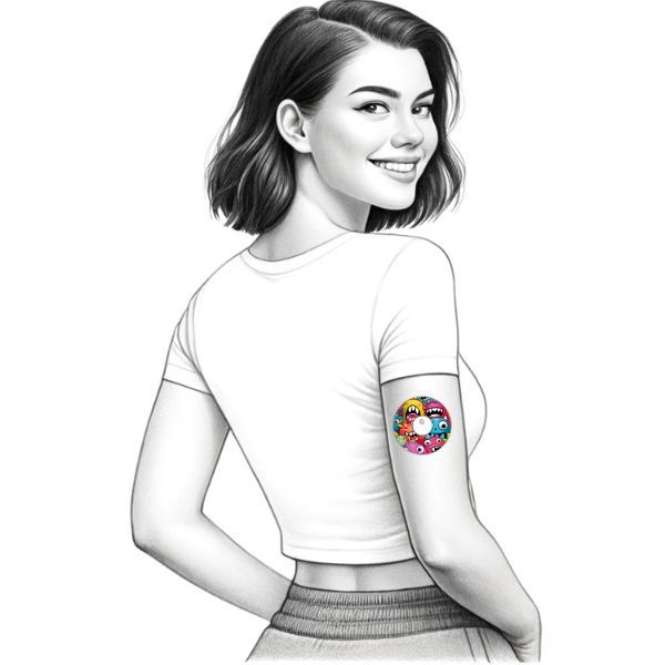 Diasticker® Freestyle Libre 3 / 3 Plus Fixiertapes "Monster-Mania"