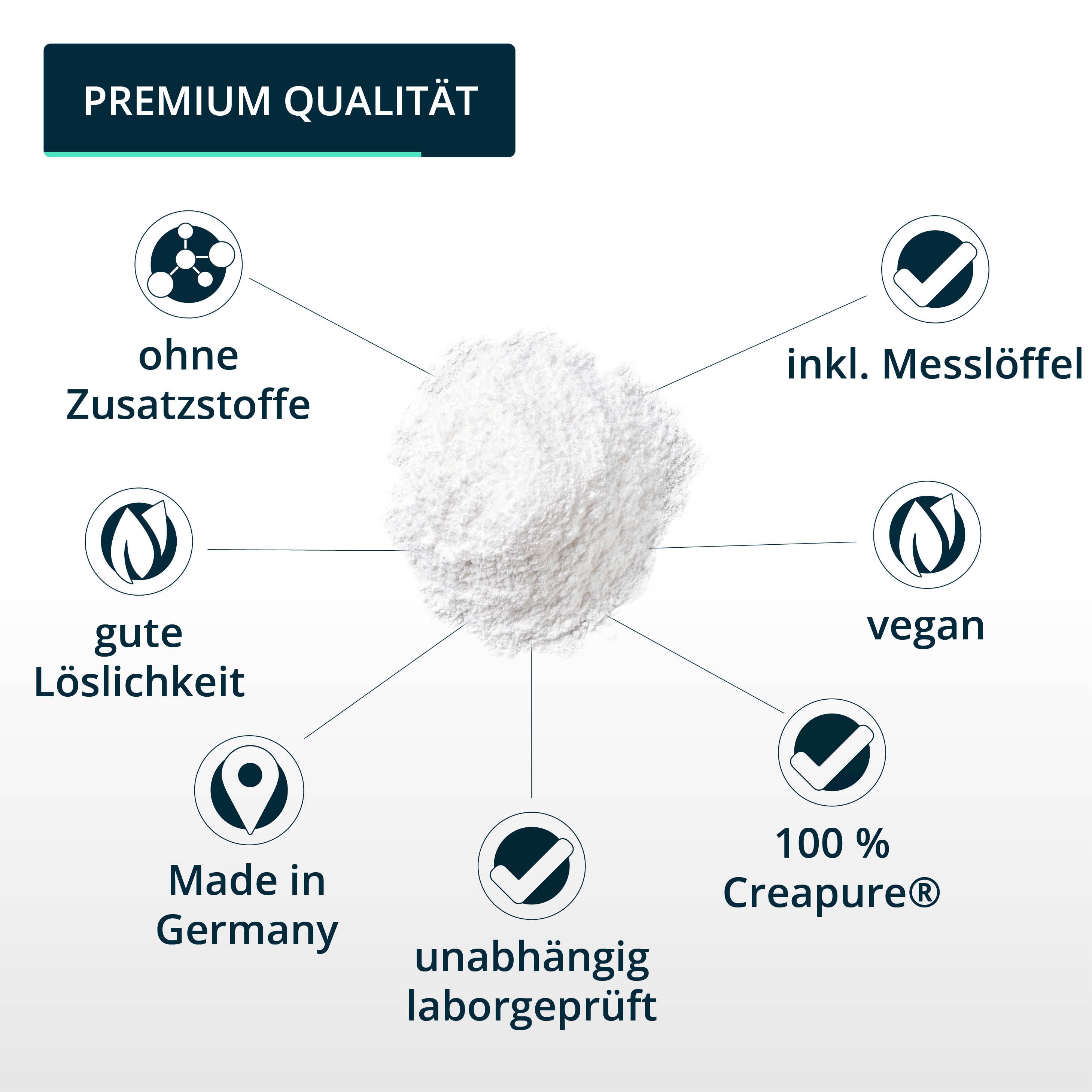 IronMaxx Creatin Pulver 300g - 100% Reines Creatin Monohydrat Für Muskelaufbau