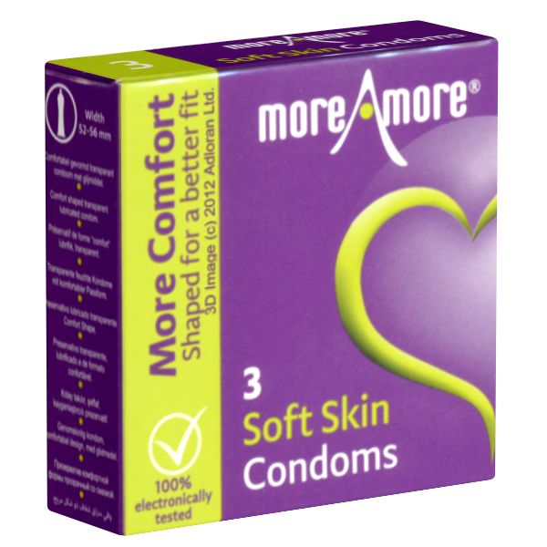 More Amore *Soft Skin* seidenweiche Kondome mit zartem Vanille-Aroma