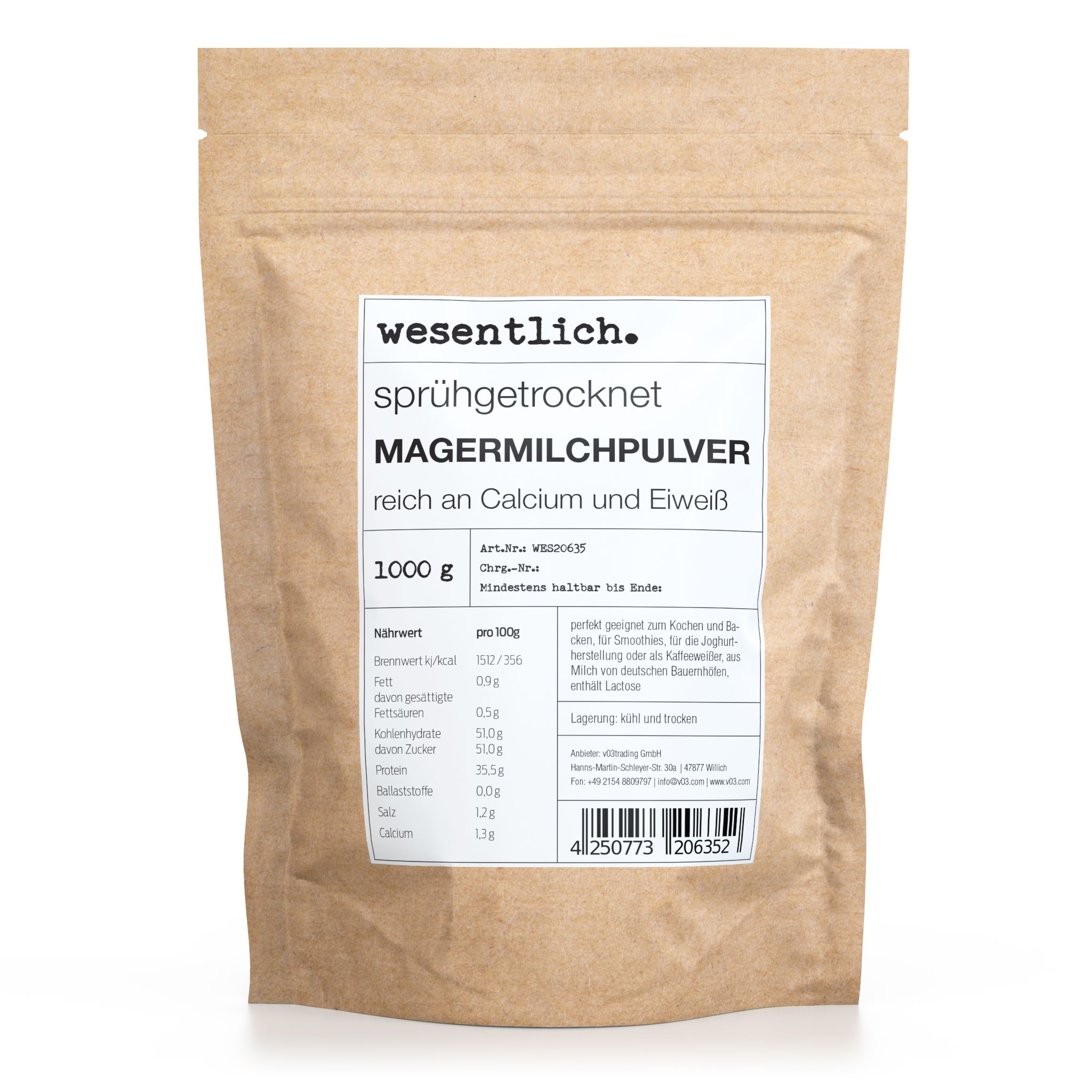 Magermilchpulver von wesentlich.