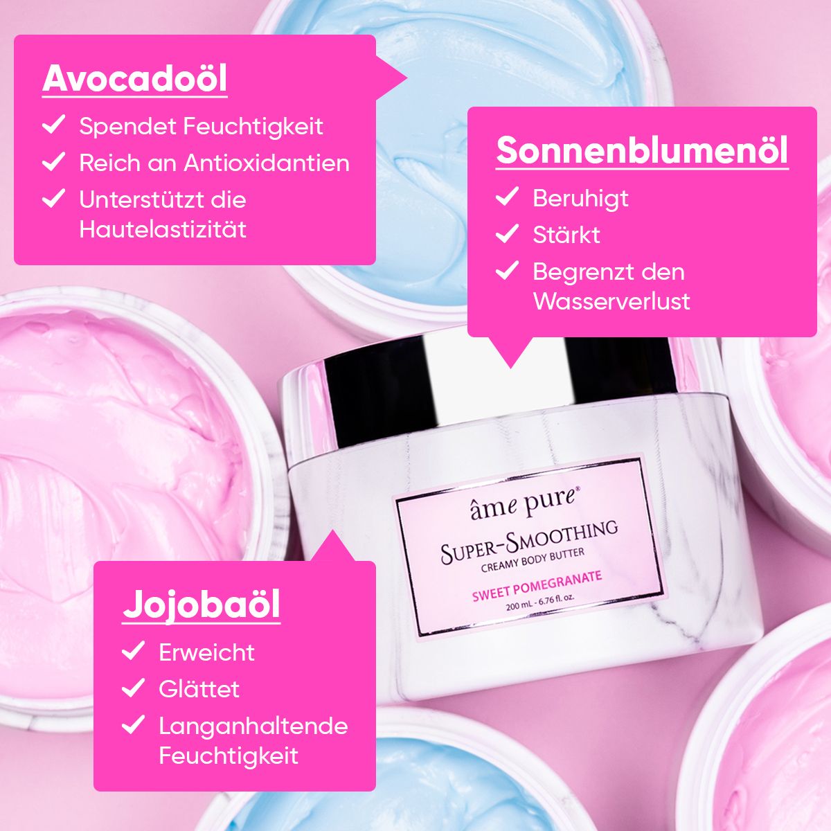 âme pure Body Butter | Sweet Pomegranate