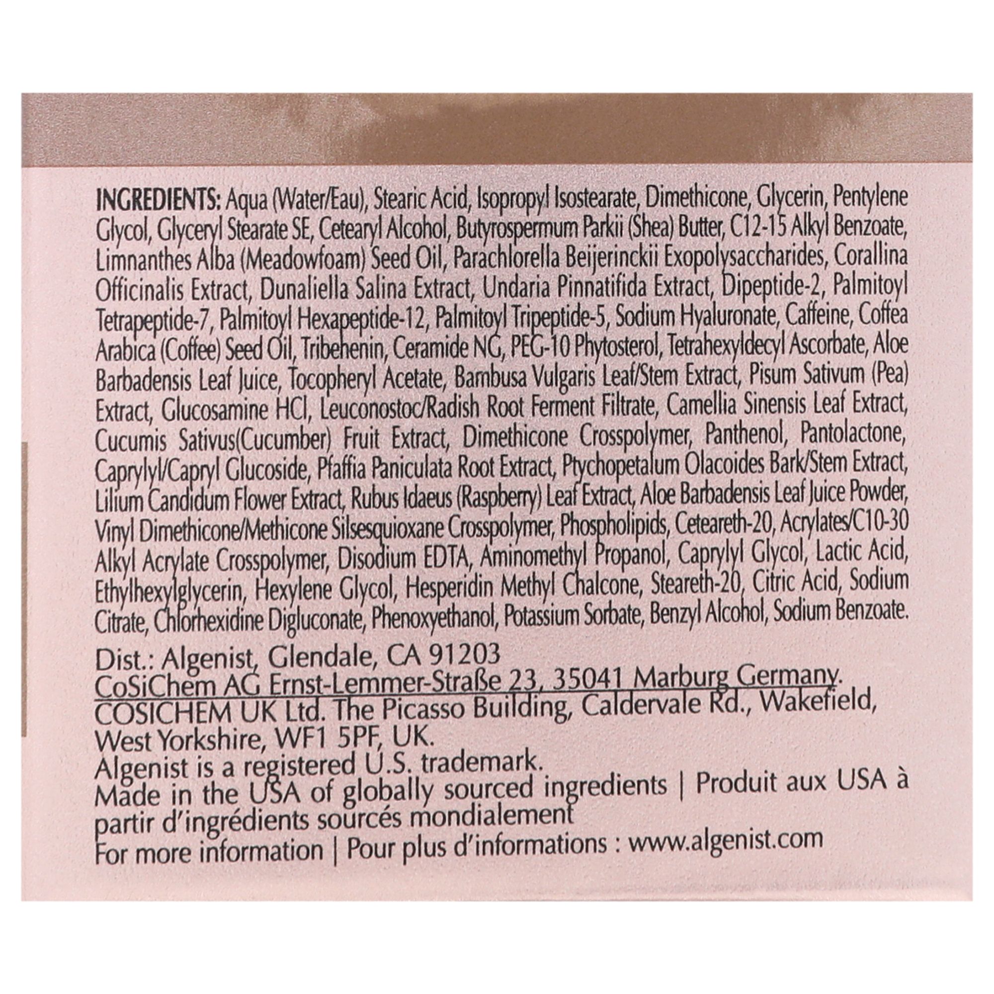 Triple Algae Eye Renewal Balm von Algenist