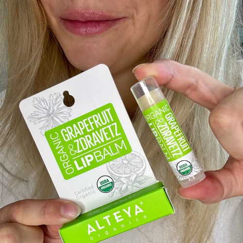 Alteya Organics Lippenbalsam mit Grapefruit und Geranie