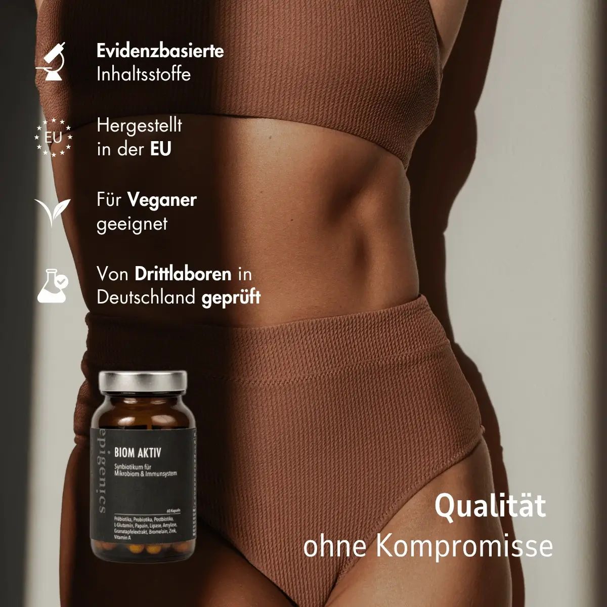 epigenics® Biom Aktiv - Nährstoffkomplex mit Pro-, Prä- und Postbiotika und Verdauungsenzymen