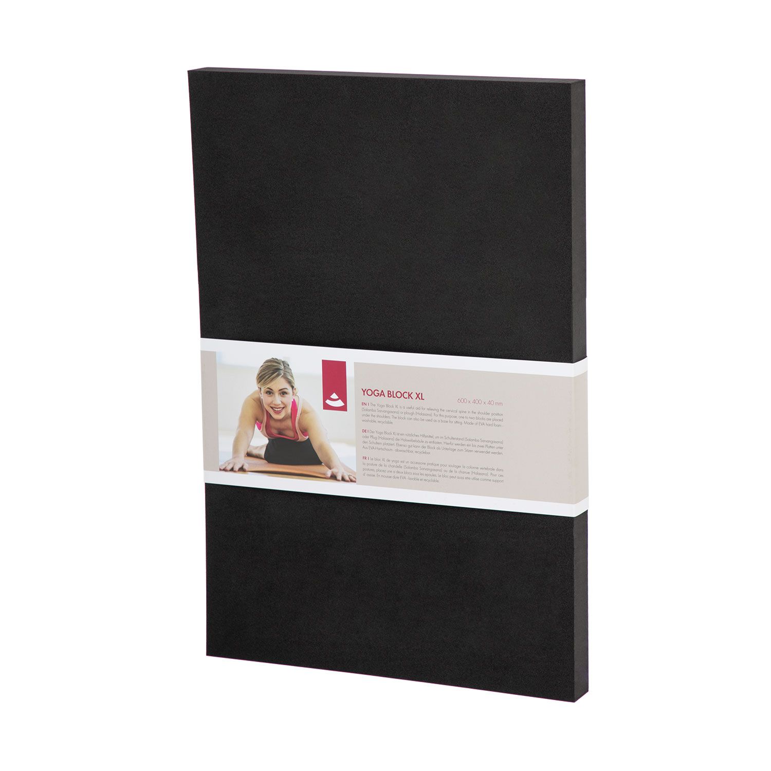 Schulterstandplatte Yoga Block XL (Platte) schwarz, EVA schaum, 920-XLS