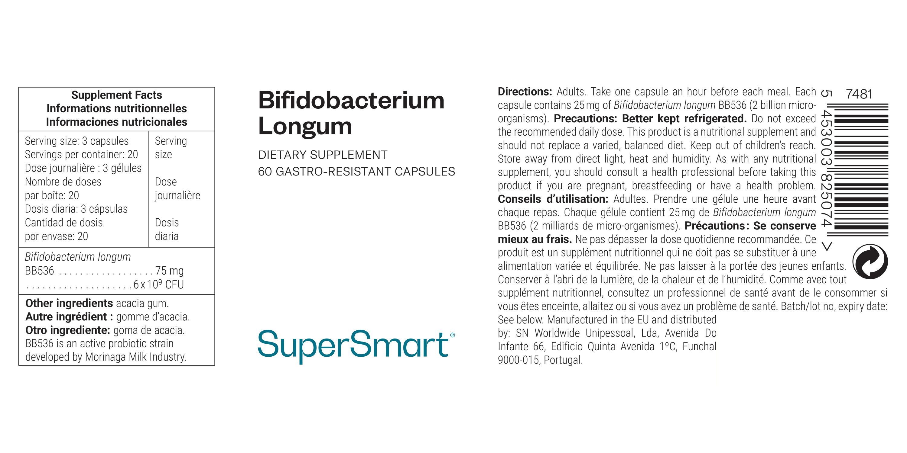 SuperSmart - Bifidobacterium longum 60 St