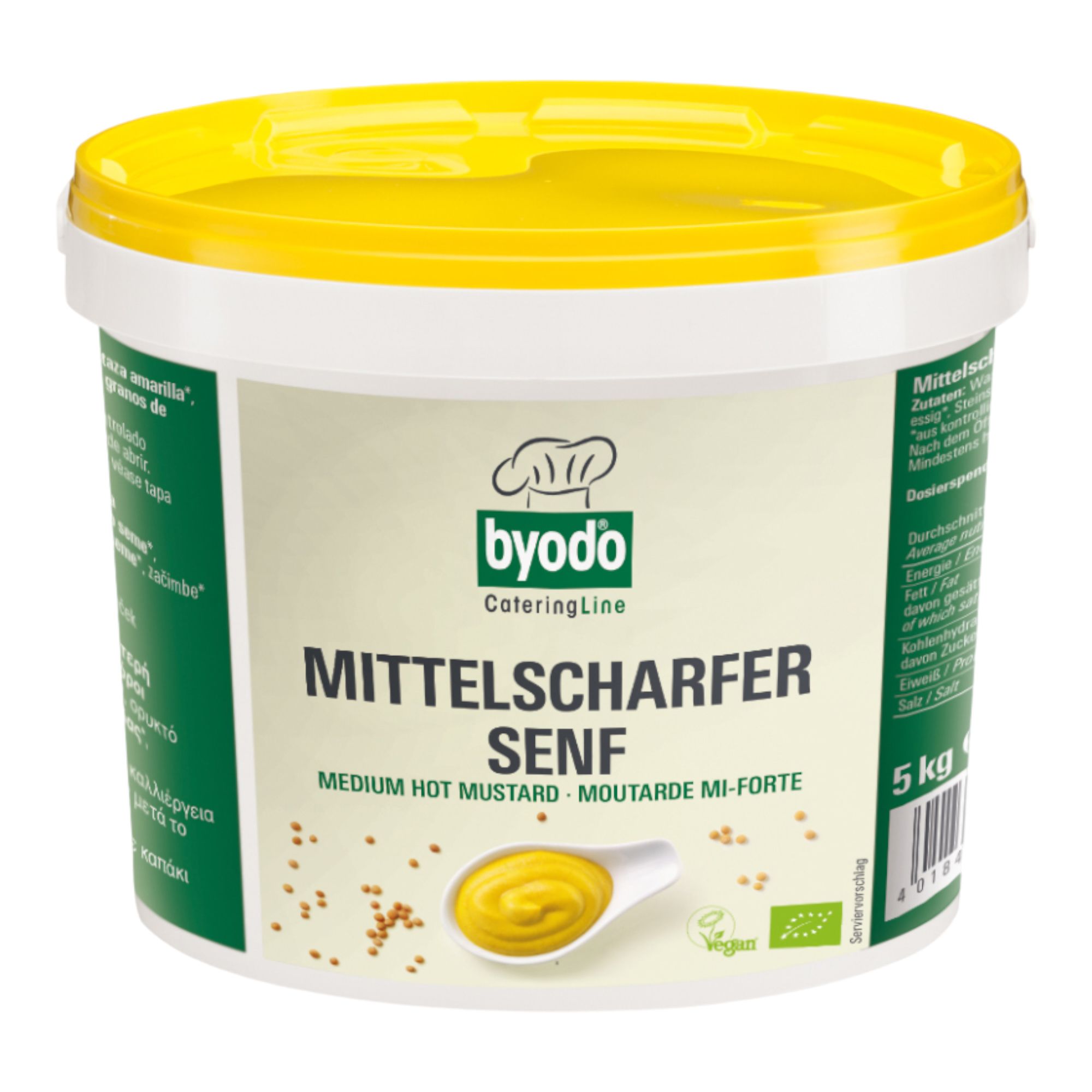 Bio Senf mittelscharf 5000 g