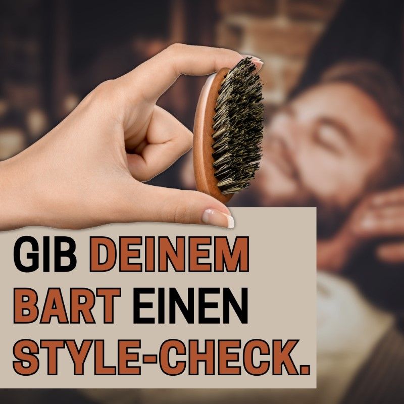 REMOS Bartbürste mit veganer Pflanzenfaser (Naturfibre)