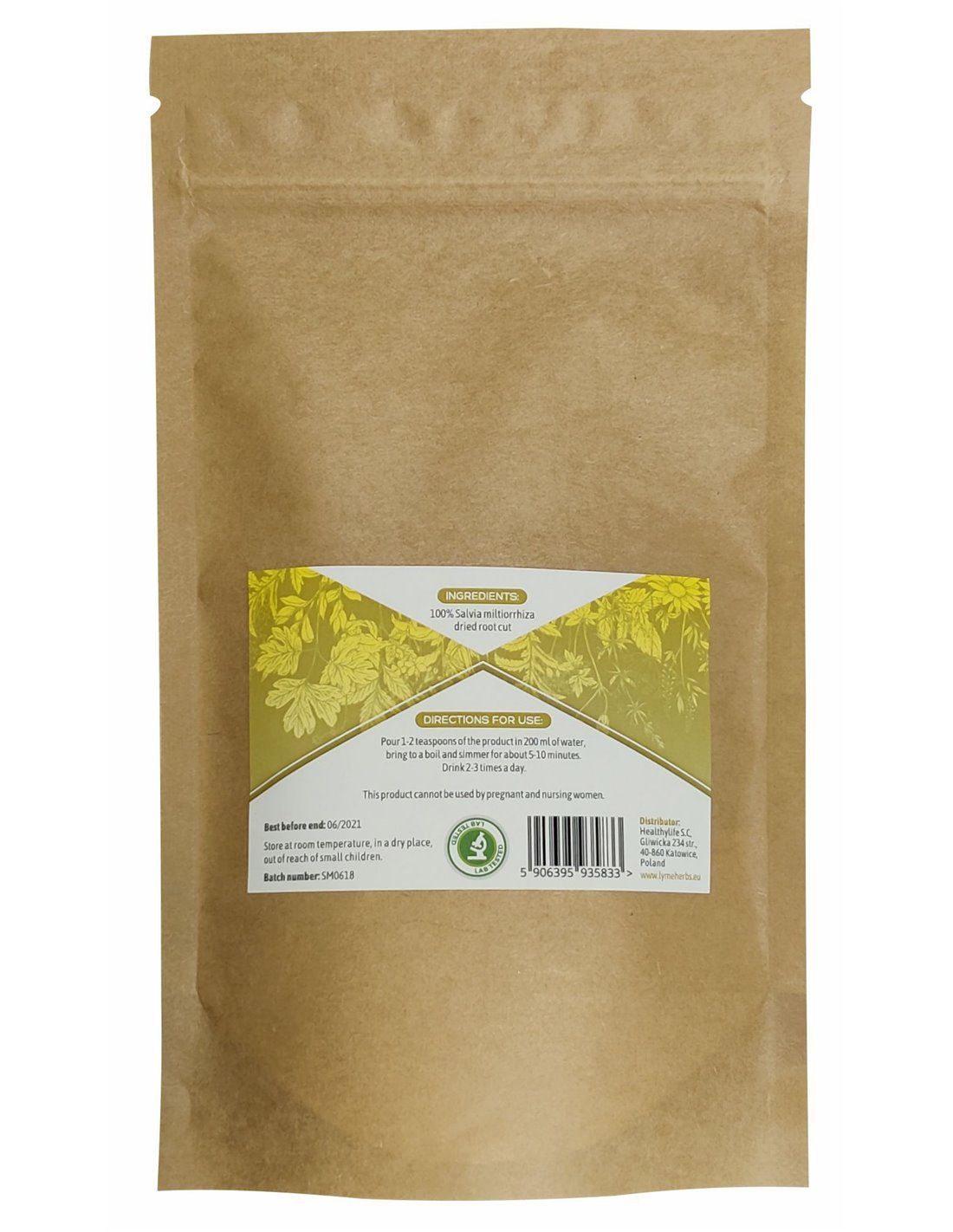 Lymeherbs Rotwurzel-Salbei (Salvia) Wurzelpulver