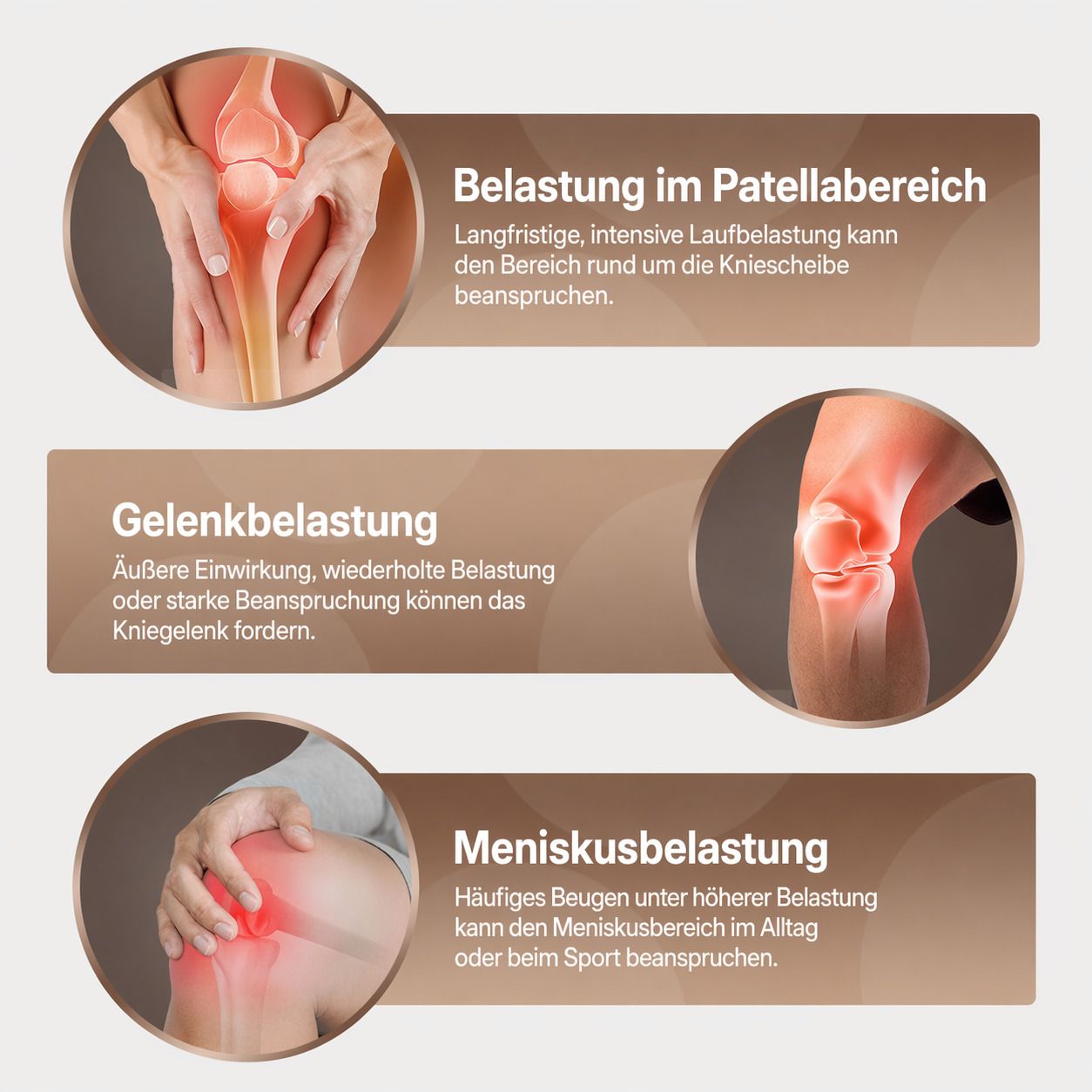 Patellaband Kniebandage, verstellbar, rutschfest & atmungsaktiv für Sport & Alltag