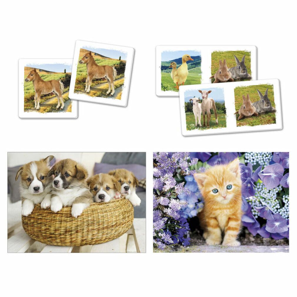 Clementoni Superkit Puzzle Animals 2X30L1. Memo+Dom