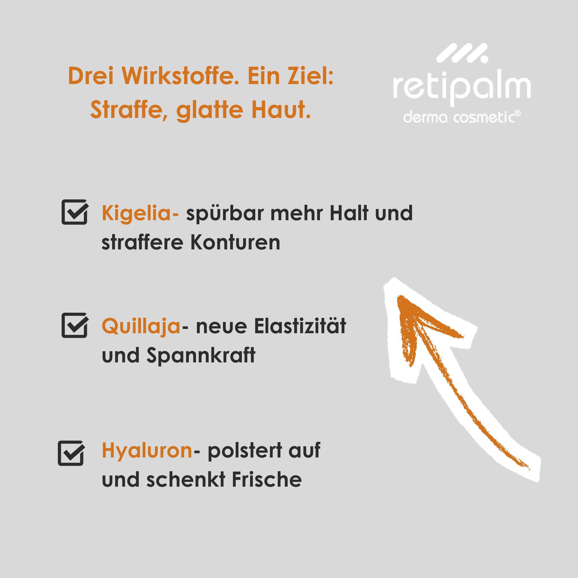 retipalm Neck Cream Hals, Dekolleté & Büste – strafft, glättet und mildert Knitterfältchen