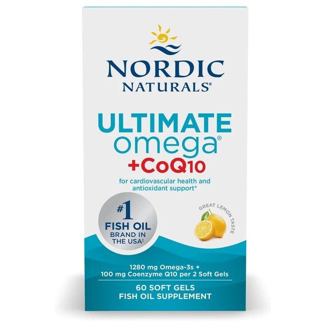 NORDIC NATURALS Ultimate Omega + CoQ10 - Ottimo gusto al limone