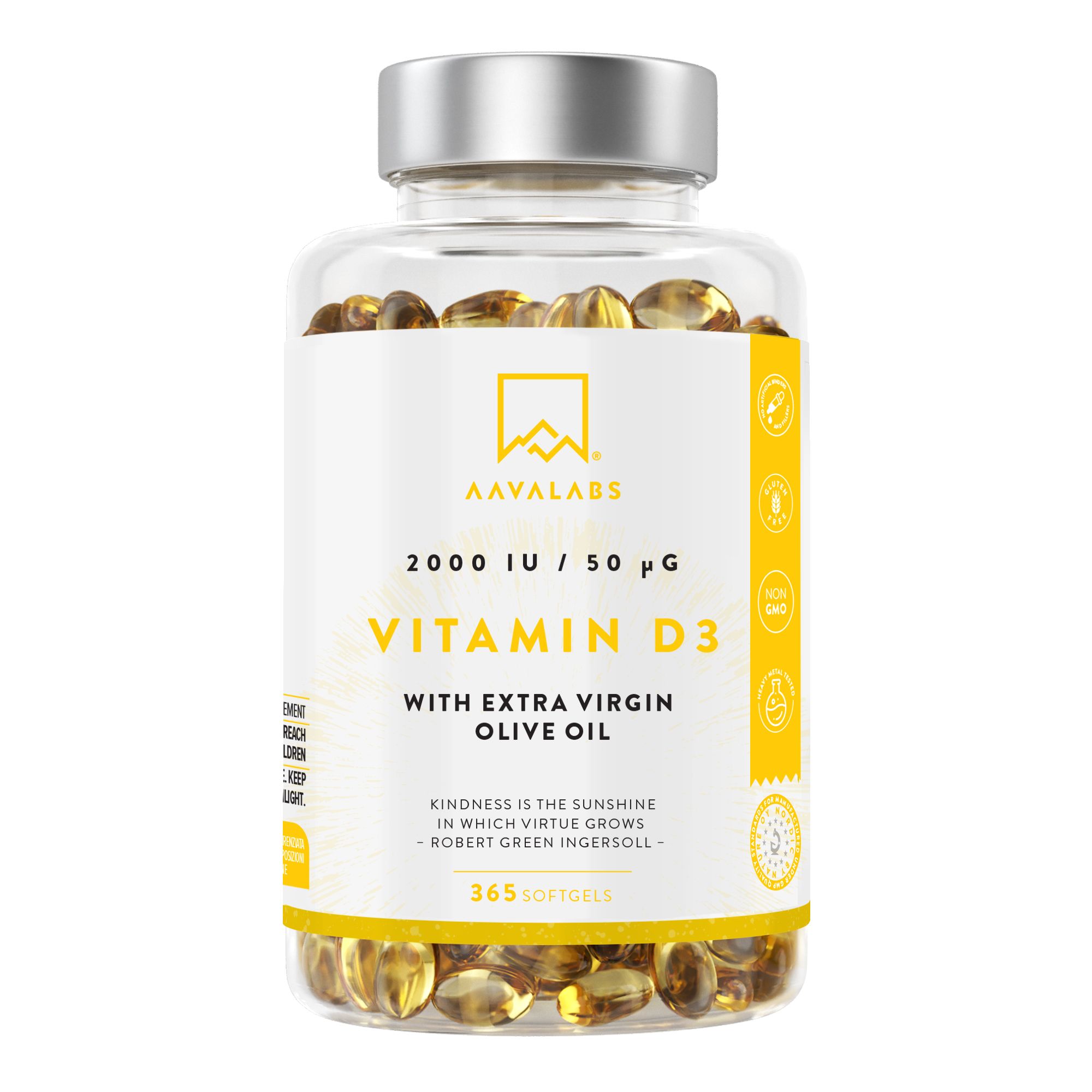 Aavalabs Vitamin D3 - 2000IU