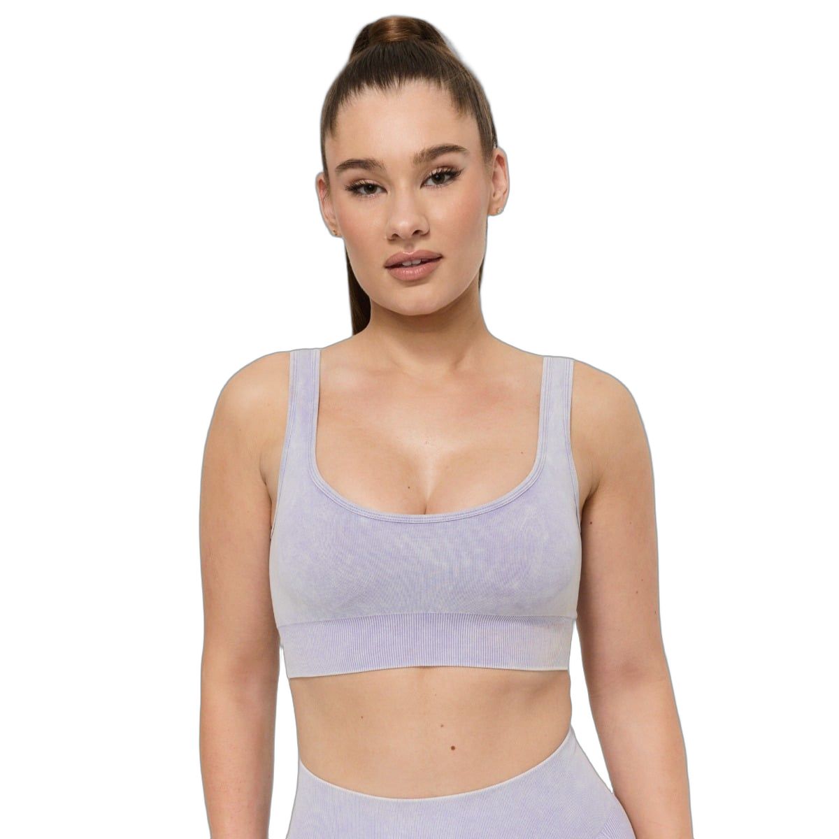 GymBeam Sport-BH Damen nahtlos mit breiten Trägern Lift Violett 1 St