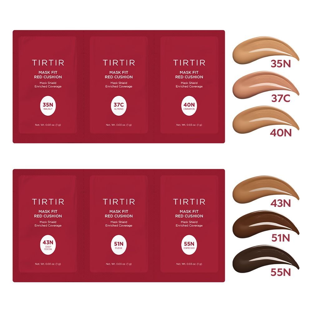 TIRTIR Mask Fit Red Cushion 6 Colors kit 35N-55N
