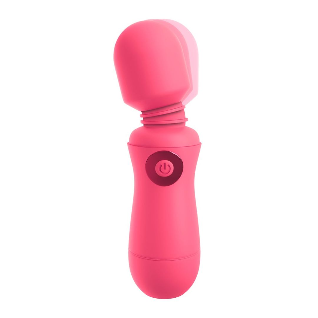 Wiederaufladbarer Massagestab "#Enjoy Vibrating Wand" | beweglicher Massagekopf