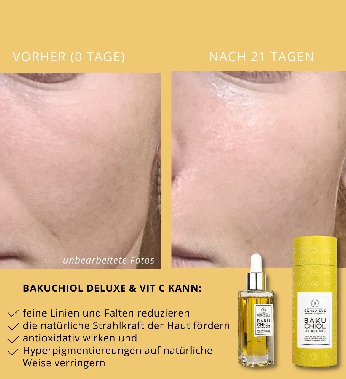 GENEVIEVE - BAKUCHIOL DELUXE & VIT C Anti-Aging Face Oil