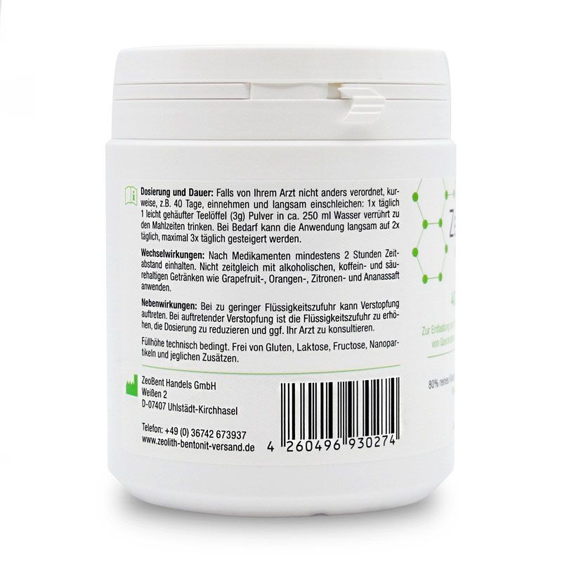 ZeoBent MED Pulver, Zeolith-Bentonit-Mischung