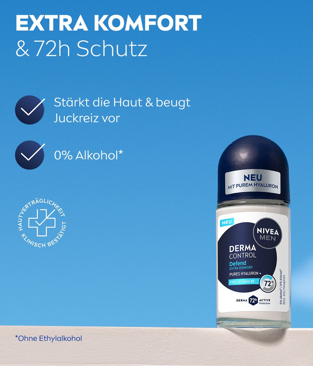 NIVEA Men Derma Control Defend Roll-On