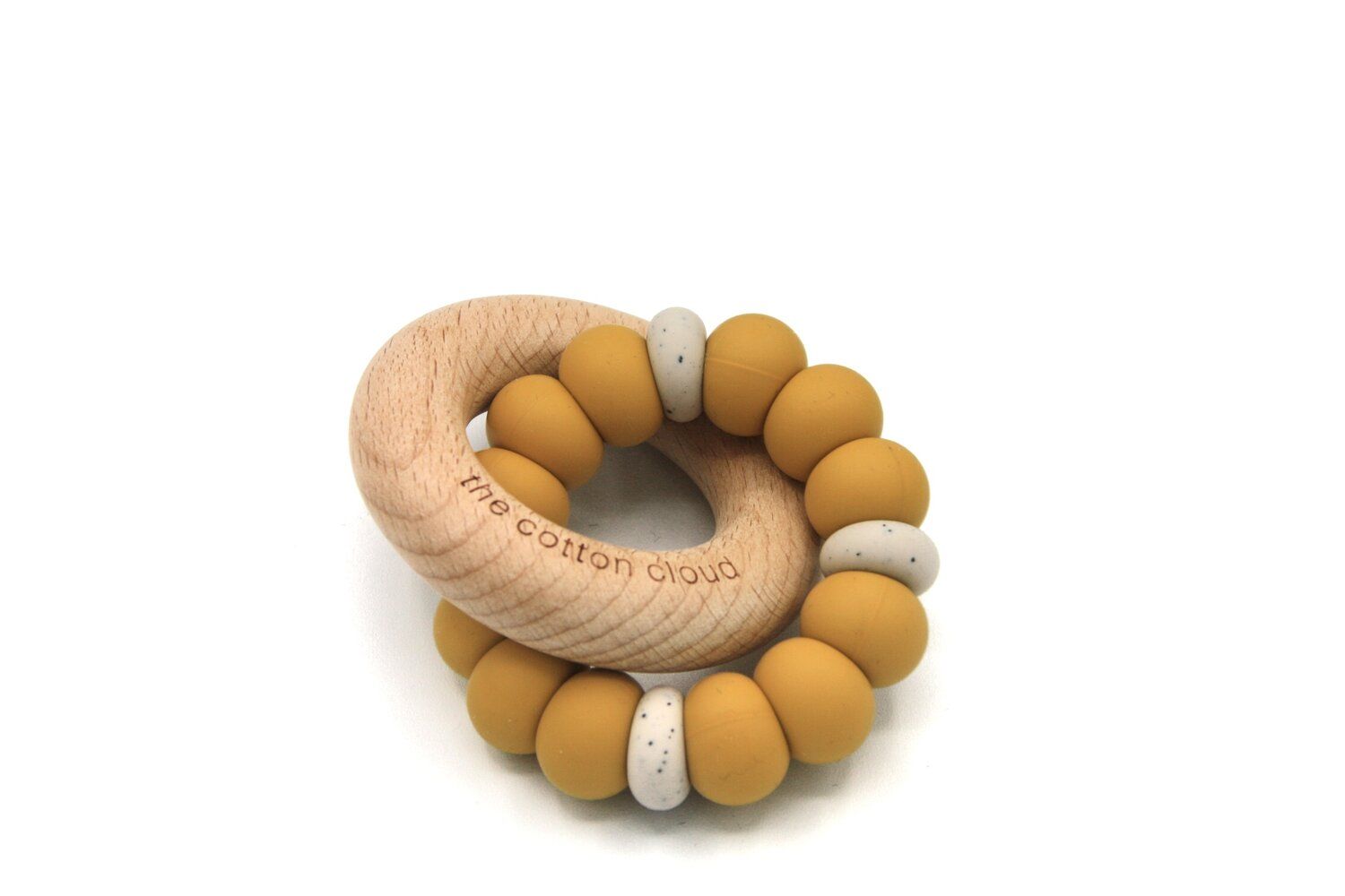 the cotton cloud Bonbon Beißring Mustard