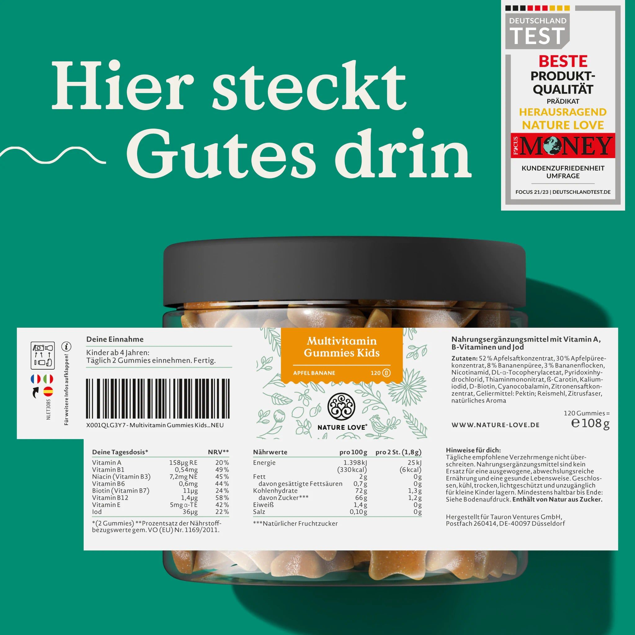 NATURE LOVE® Multivitamin für Kinder