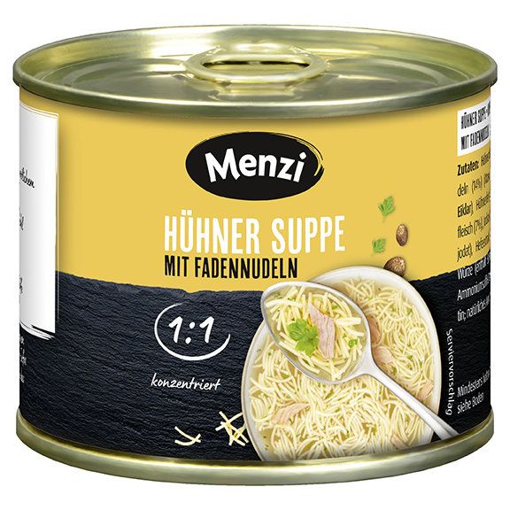 Menzi Hühnersuppe mit Fadennudeln 1:1