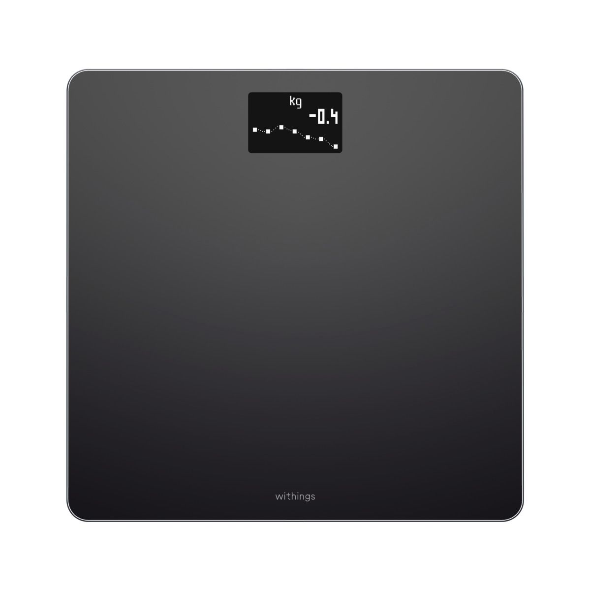 Withings Body Waage schwarz WLAN Bluetooth Körpergewichtsanalyse Appsteuerung