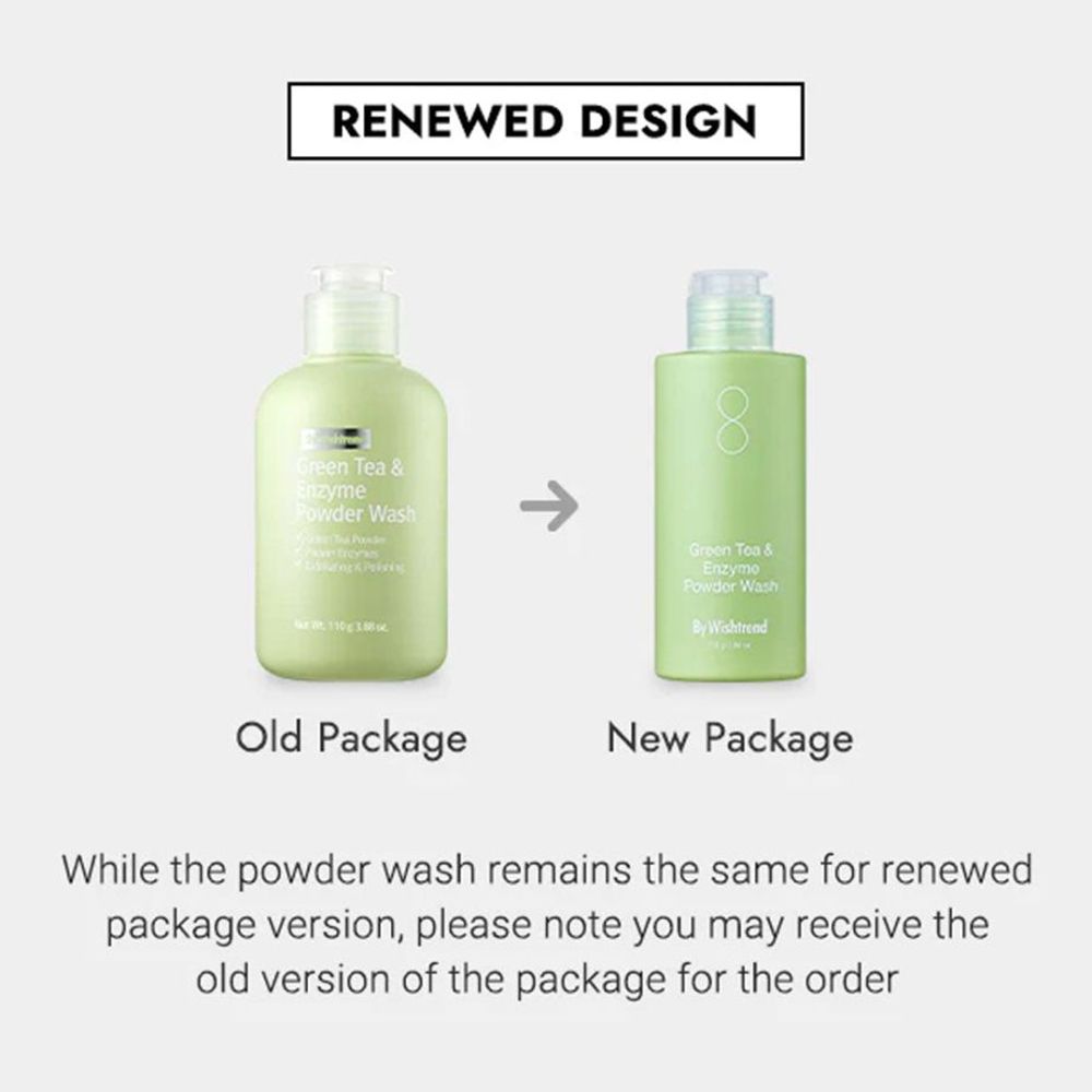 By Wishtrend Green Tea &amp; Enzyme Powder Wash