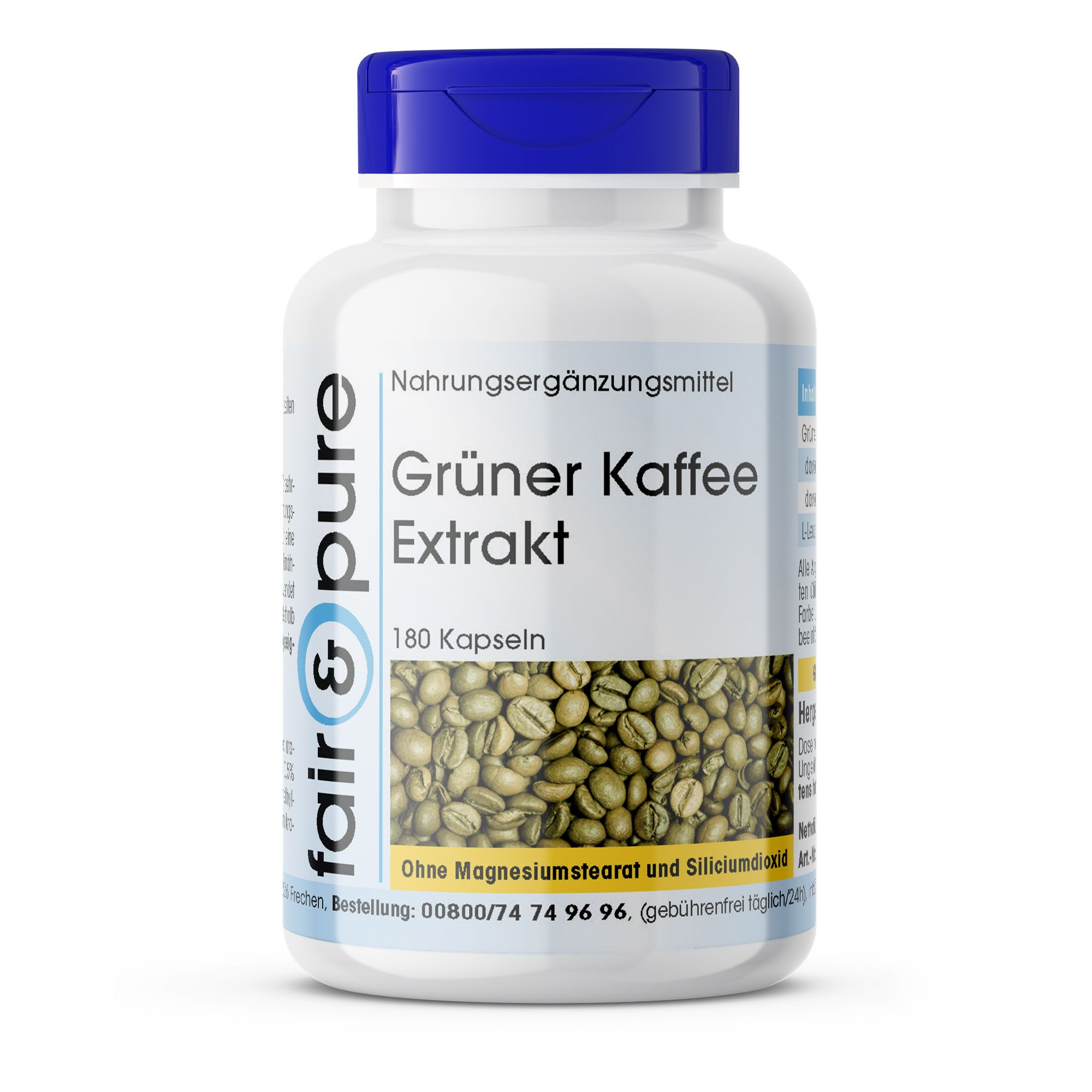 Grüner Kaffee Extrakt Kapseln 180 St