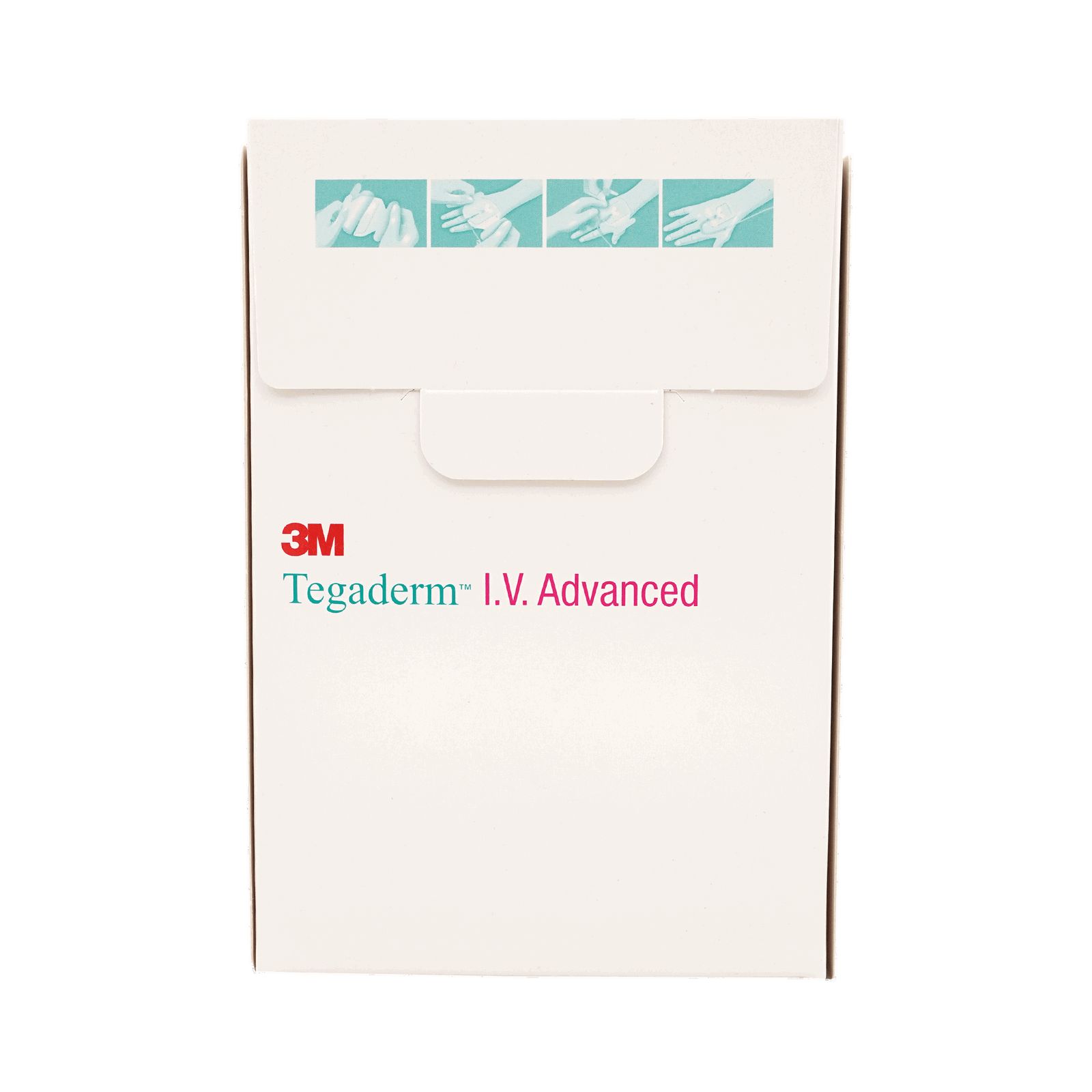 3M™ Tegaderm™ I.V. Advanced,Transparente Fixierung mit Vliesumfang an drei Seiten