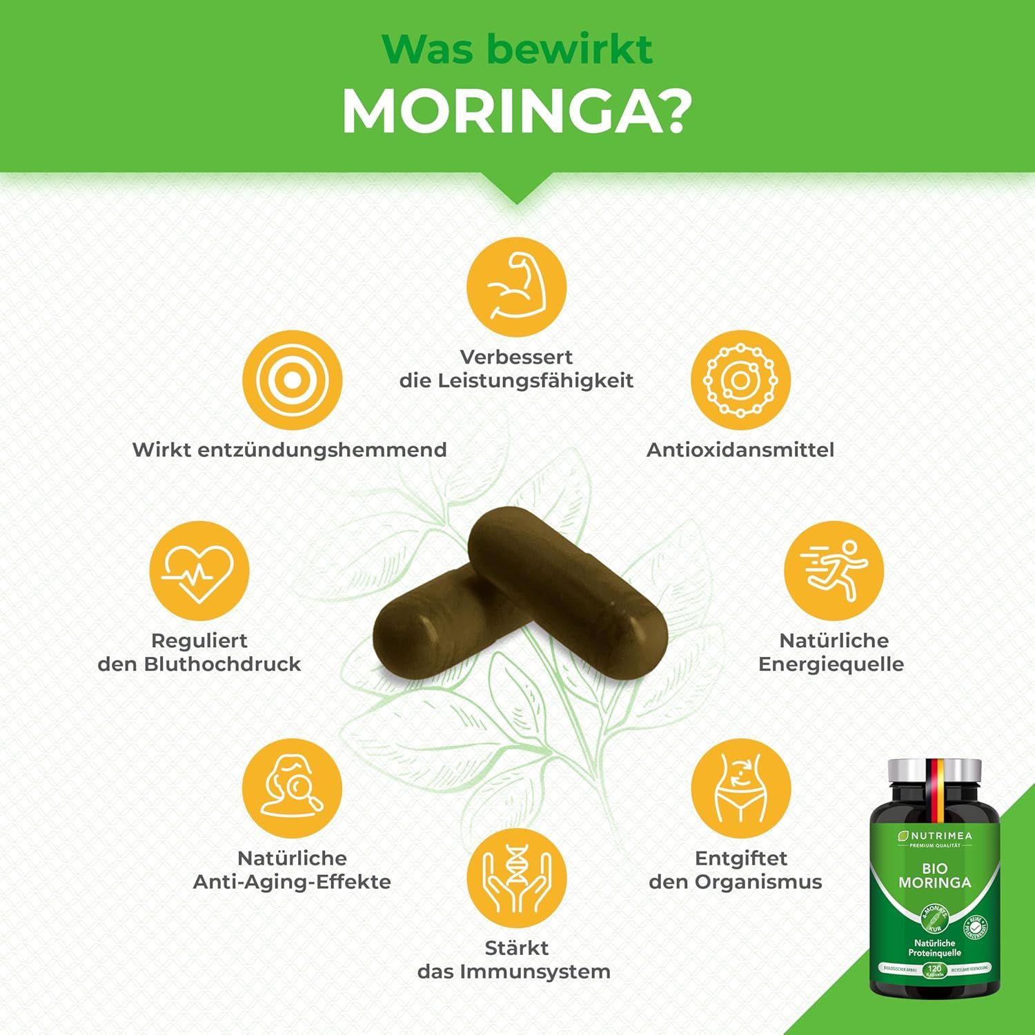 Nutrimea MORINGA Oleifera Kapseln