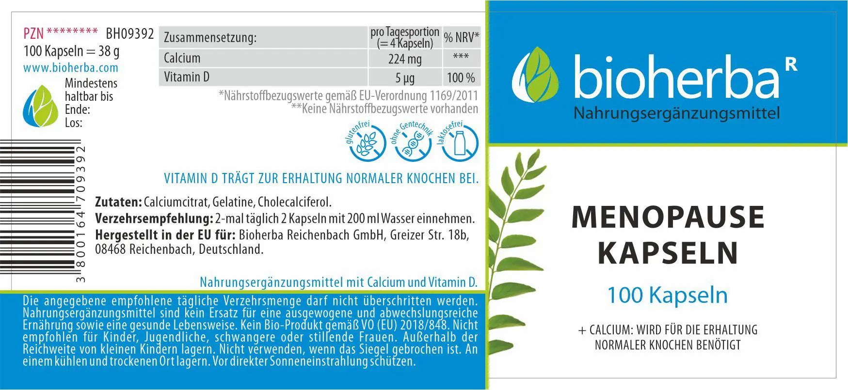 Bioherba Menopause Kapseln