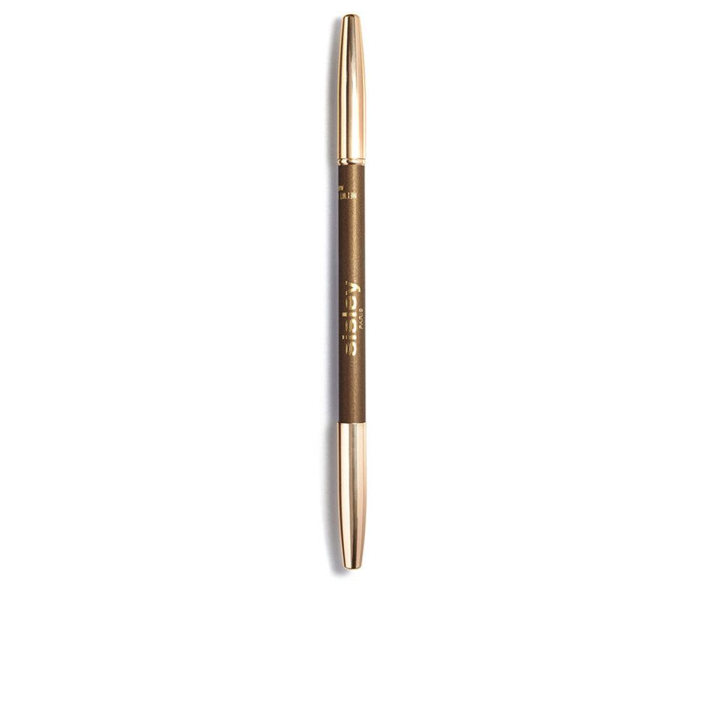 Sisley Phyto-Khol Perfect Eyeliner. Doppelendiger brauner Eyeliner mit goldenen Enden und Schriftzug.