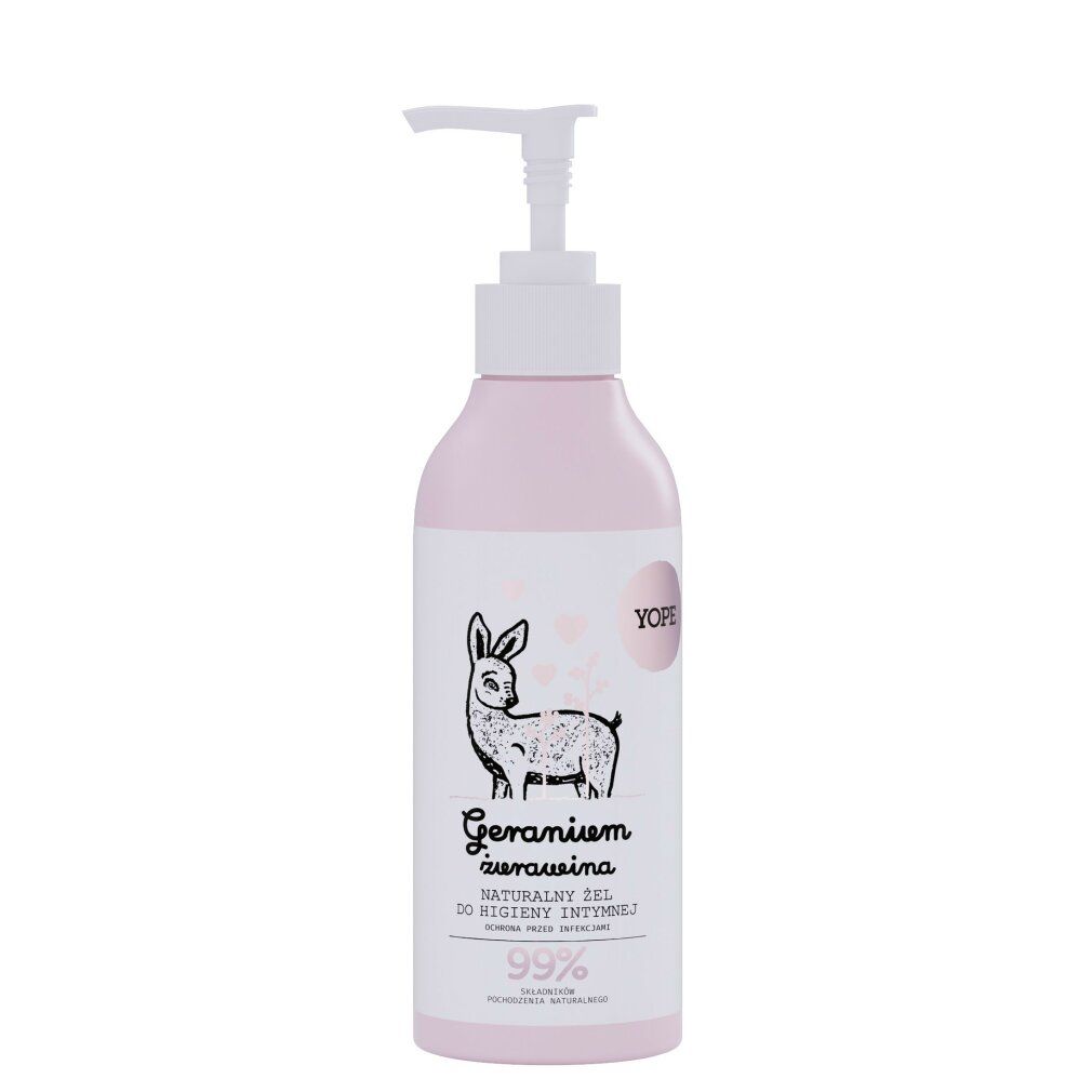 yope Natürliches Intimpflege-Gel Geranium & Cranberry