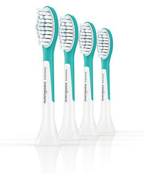 Philips Ersatz-Zahnbürsten Hx6044/33 Sonicare for Kids 7+ aquamarin 4-er