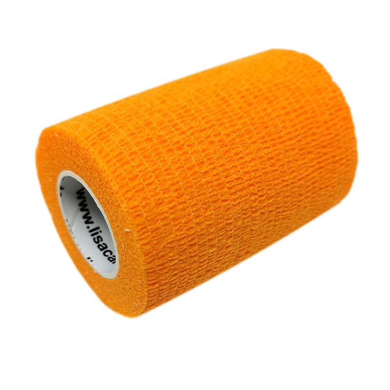 LisaCare selbsthaftende Bandage - Orange - 7,5cm x 4,5m