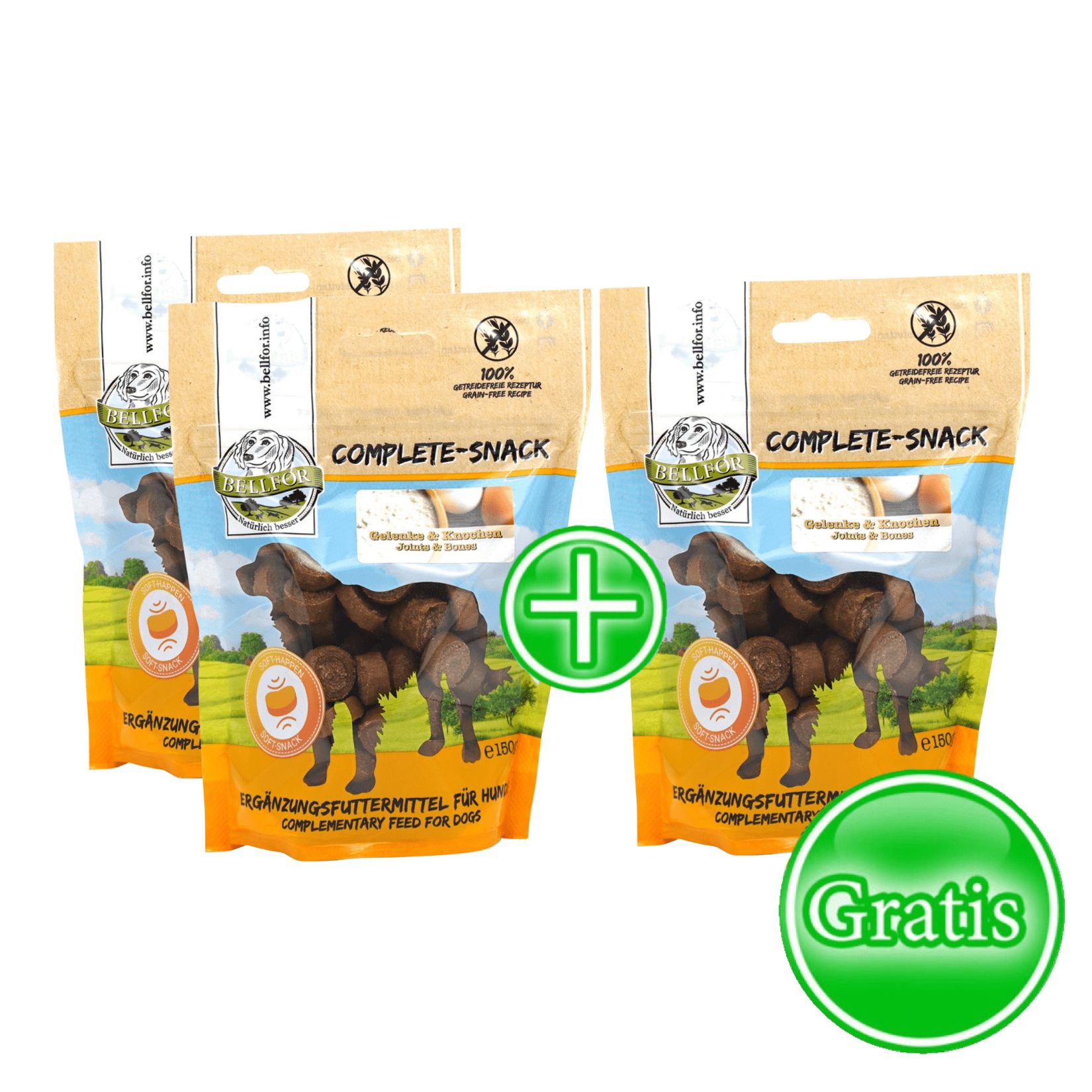 Bellfor Ergänzungsfuttermittel für Hunde - Gelenke und Knochen Complete-Snack