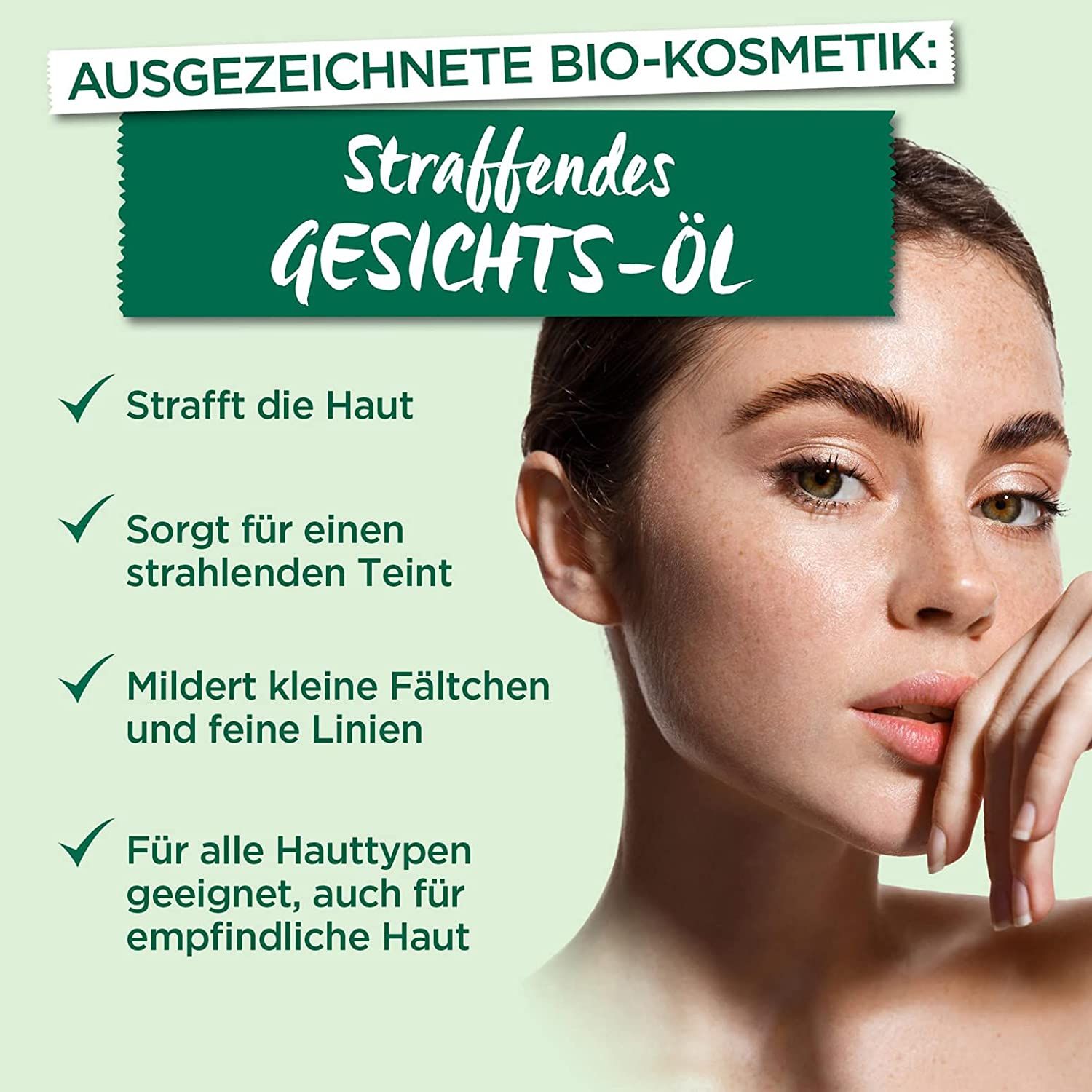 Garnier Bio Straffendes Gesichts-Öl, Anti-Aging Gesichtspflege mit Bio Lavendel